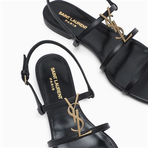 ysl cassandra sandals flat|yves saint laurent flat sandals.